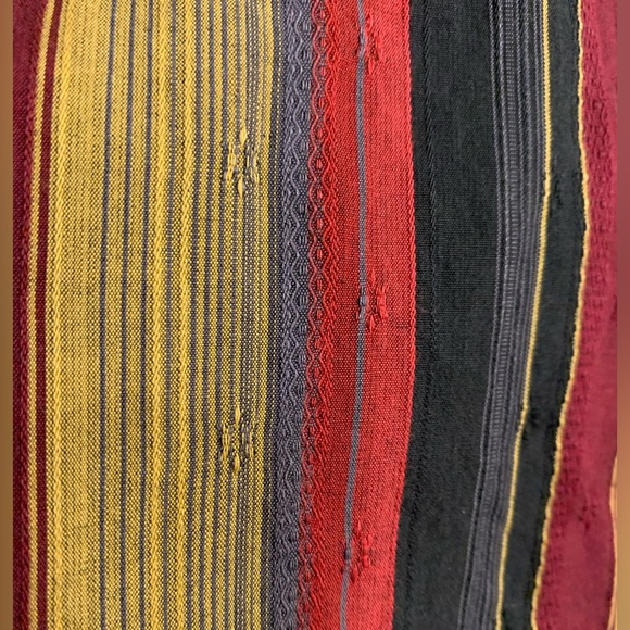 1990’s Bugatchi Multi-Color Button Down Striped Long Sleeve Dress Shirt Men’s XL - Picture 6 of 6